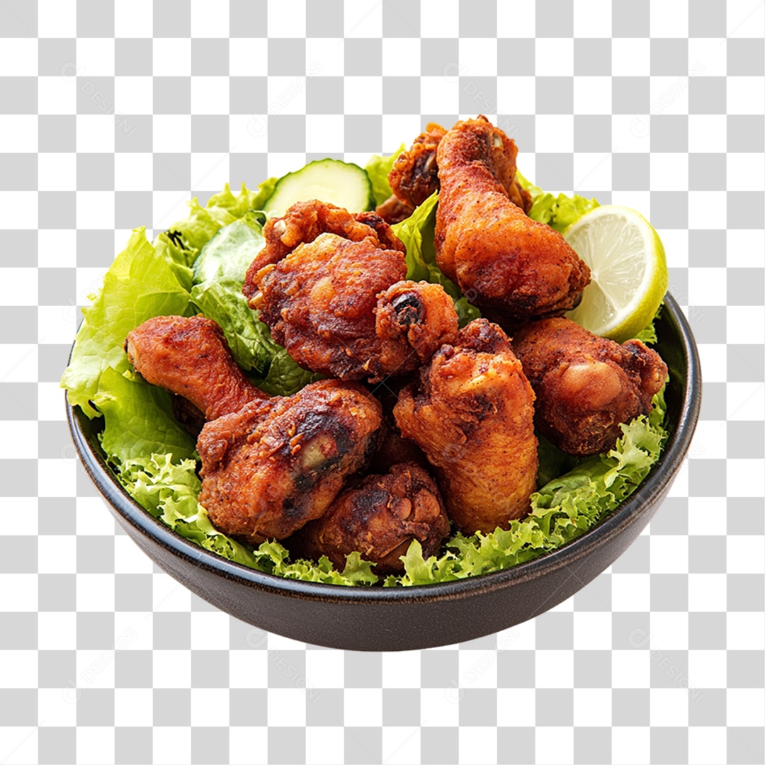 Porção de Frango Frito PNG Transparente