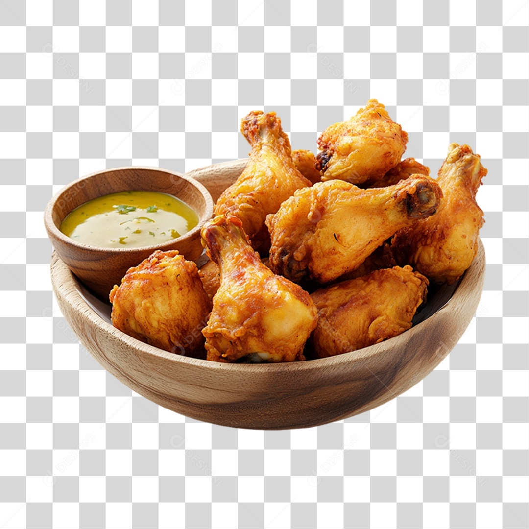 Porção de Frango Frito PNG Transparente