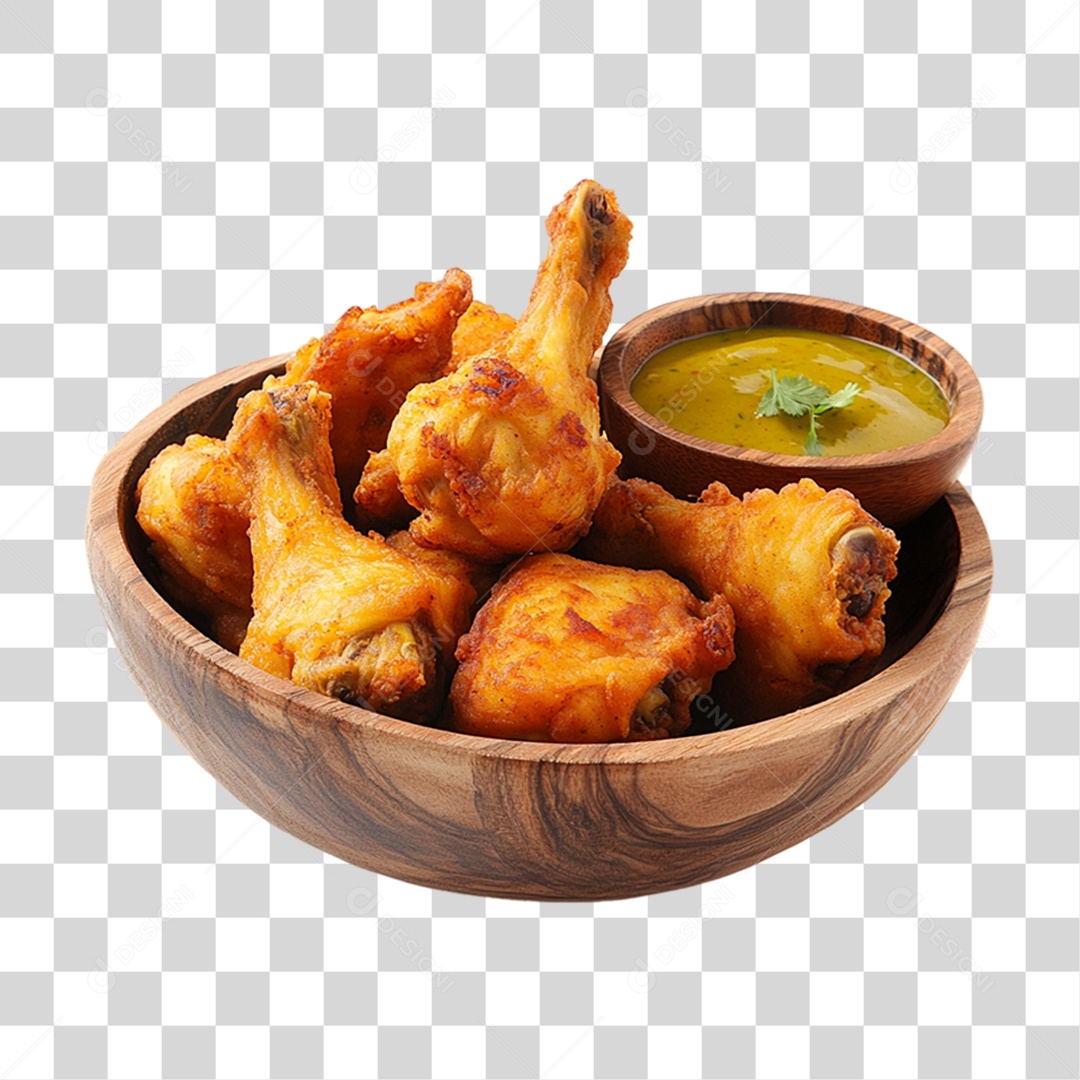 Porção de Frango Frito PNG Transparente