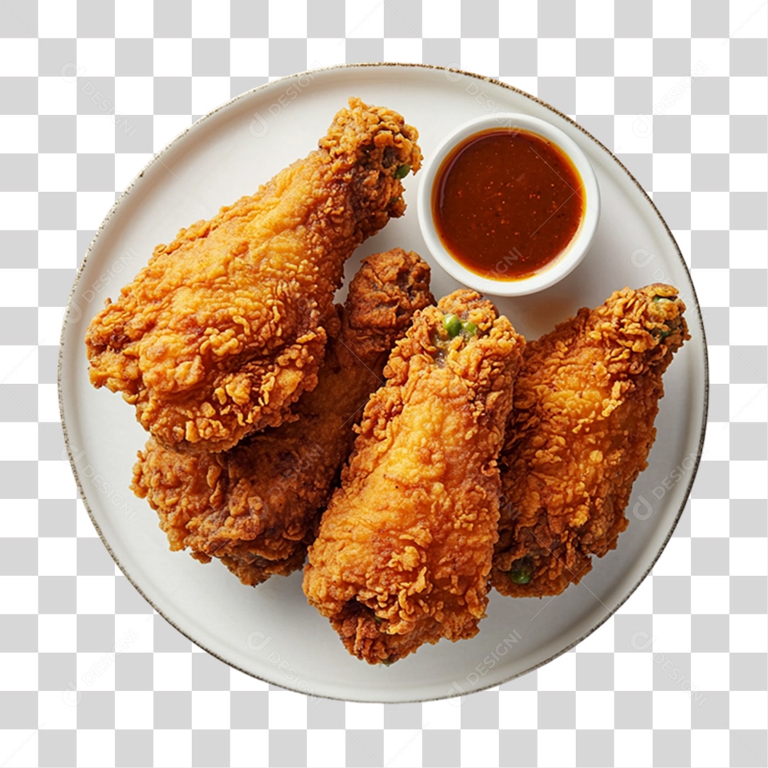 Porção de Frango Frito PNG Transparente