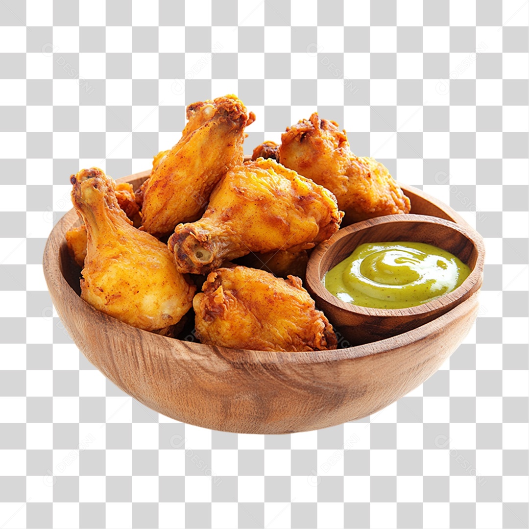 Porção de Frango Frito PNG Transparente
