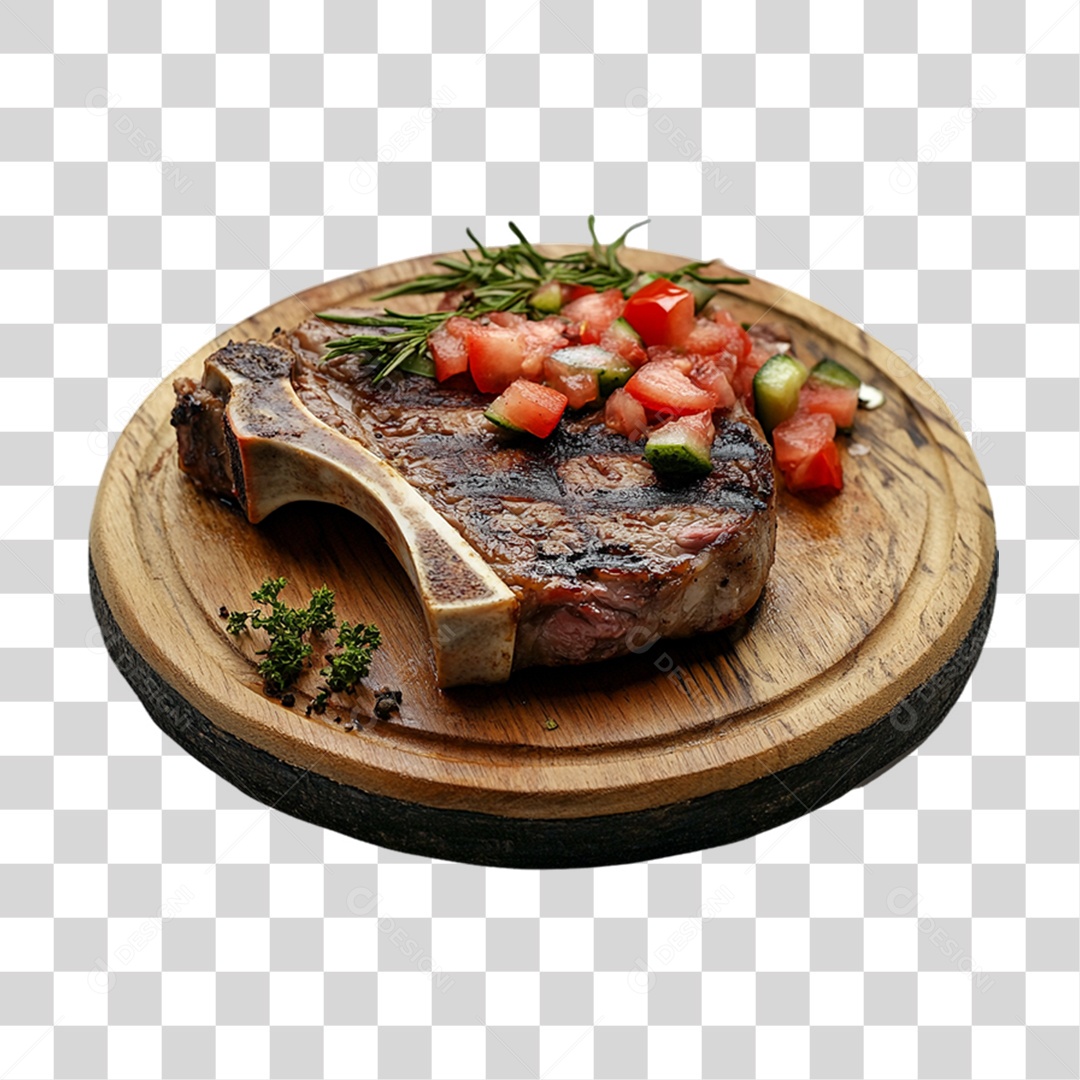 Porção com Pedaços de Carne PNG Transparente