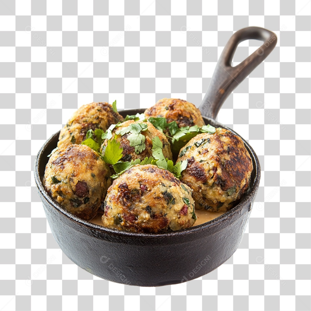 Bolinho de Carne Frito PNG Transparente