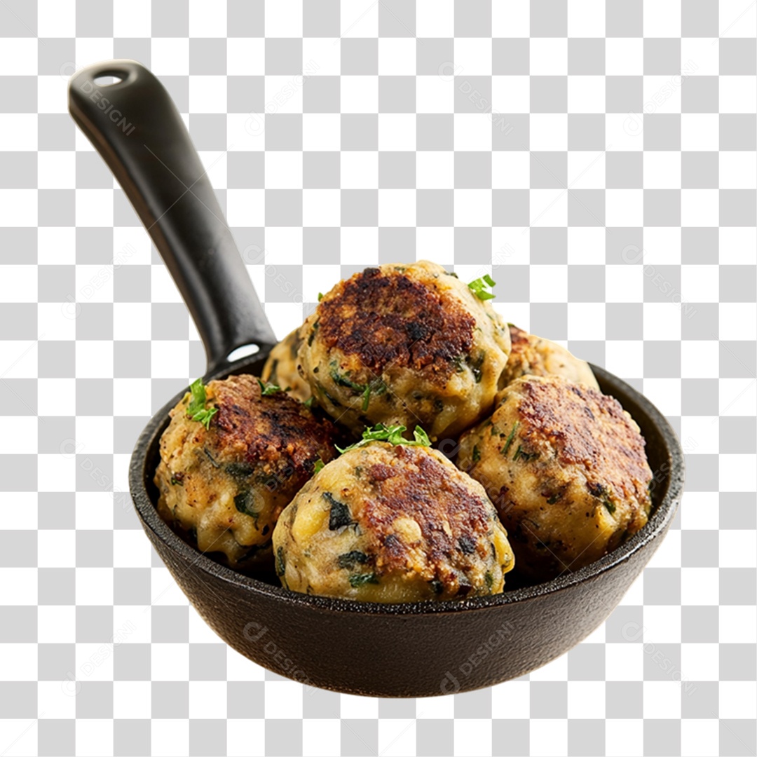 Bolinho de Carne Frito PNG Transparente