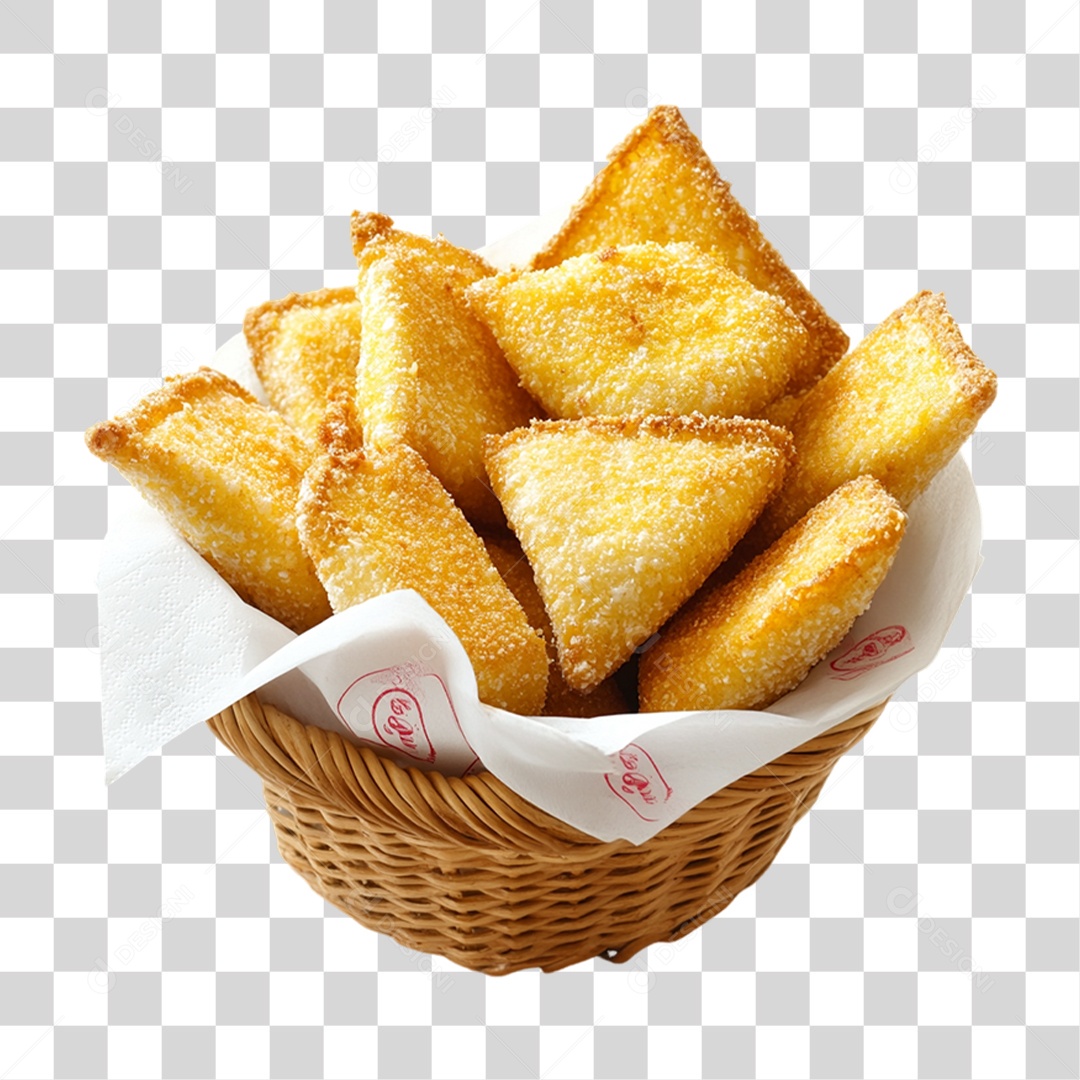 Porção de Salgados Fritos PNG Transparente