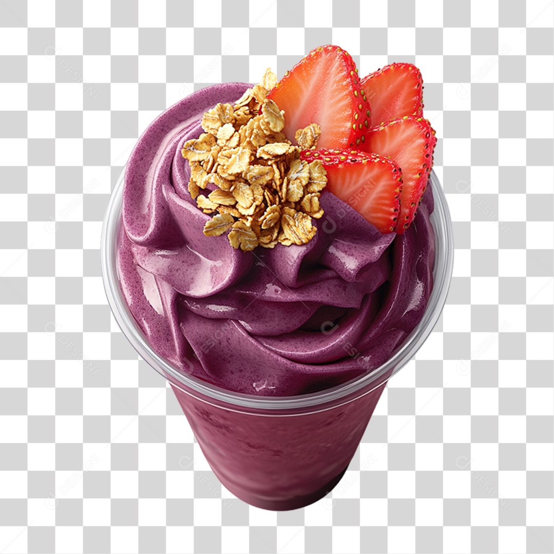 Pote de Açaí PNG Transparente