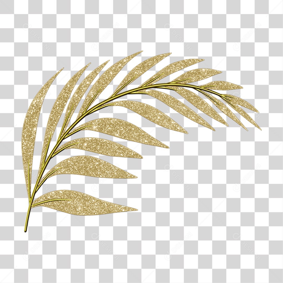 Elemento 3D Folha Decoração Carnaval PNG Transparente