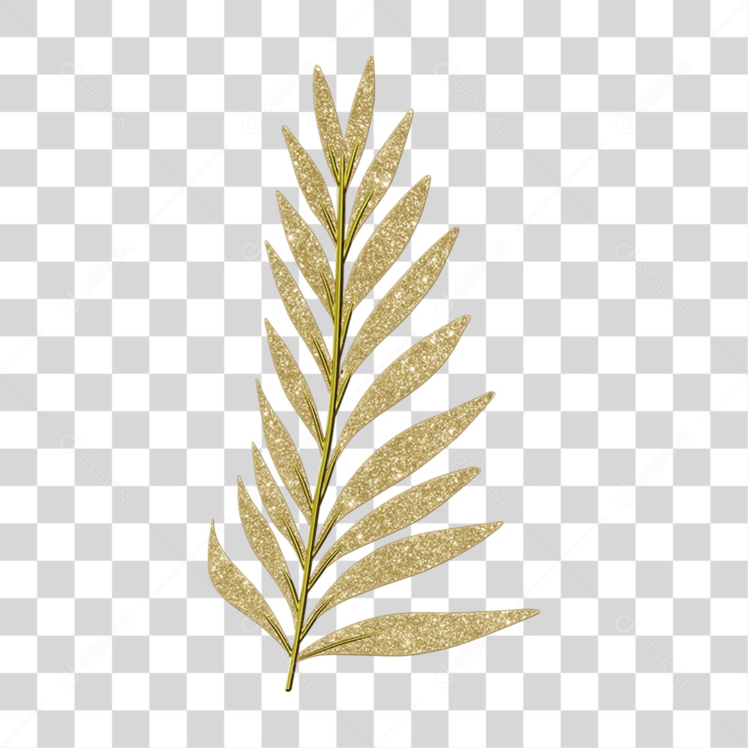 Elemento 3D Folha Decoração Carnaval PNG Transparente