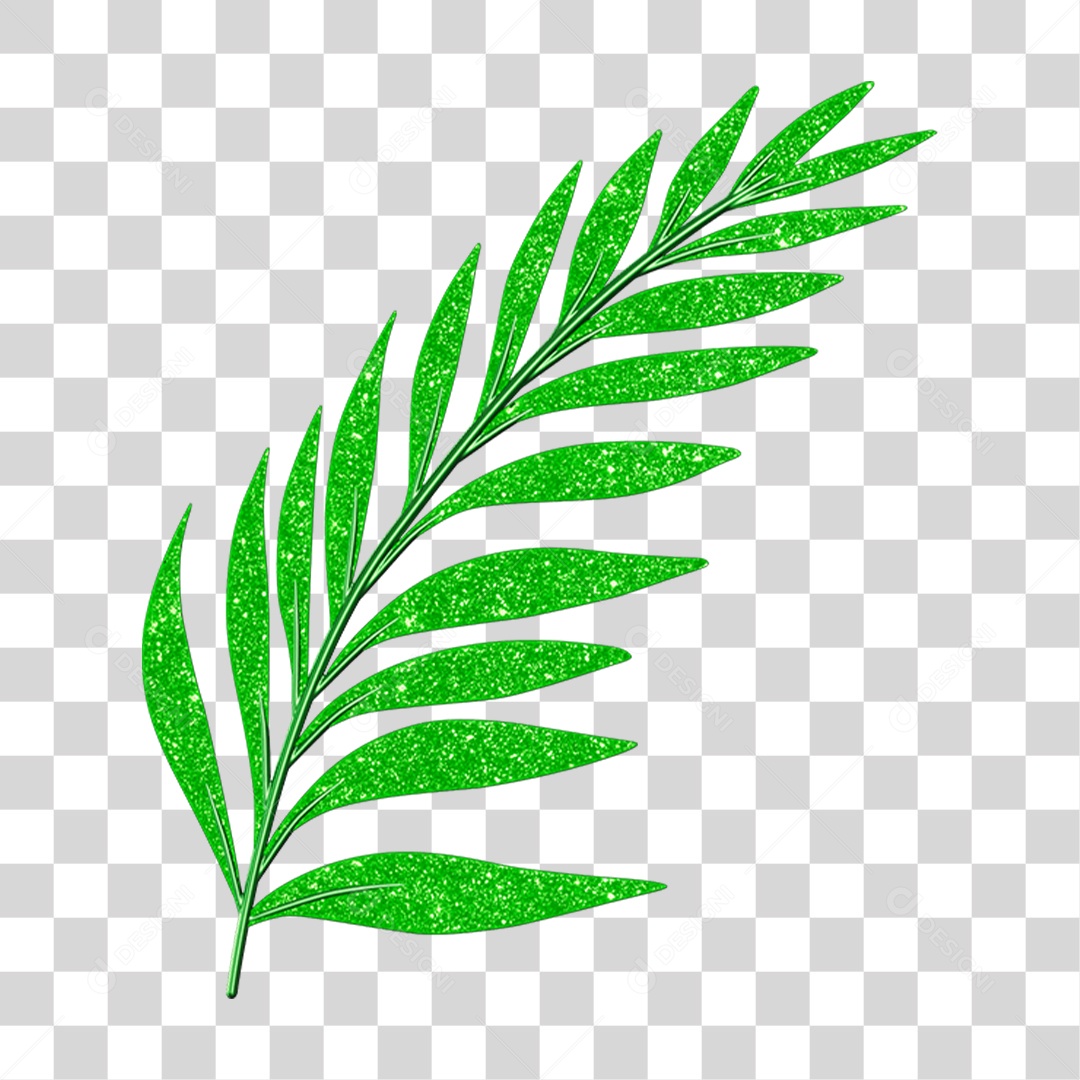 Elemento 3D Folha Decoração Carnaval PNG Transparente