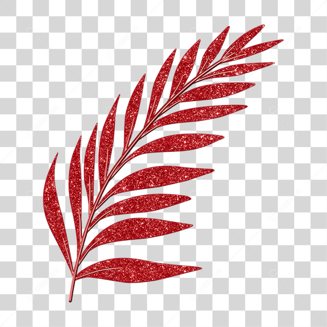 Elemento 3D Folha Decoração Carnaval PNG Transparente