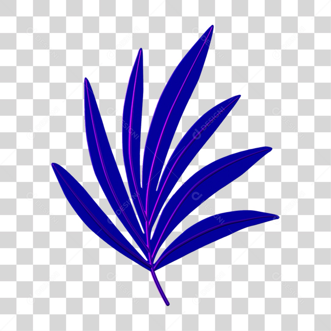 Elemento 3D Folha Decoração Carnaval PNG Transparente