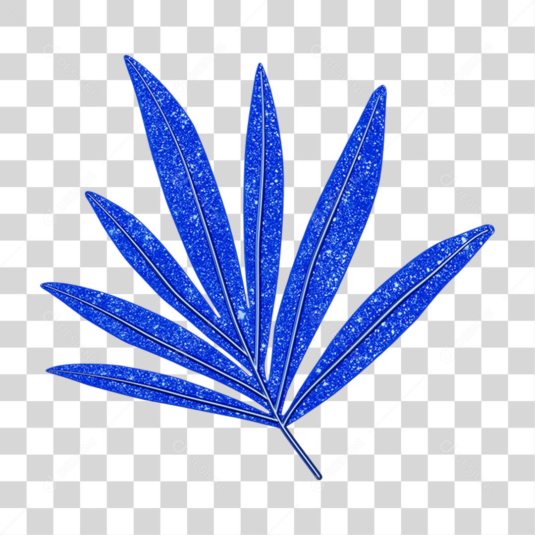 Elemento 3D Folha Decoração Carnaval PNG Transparente