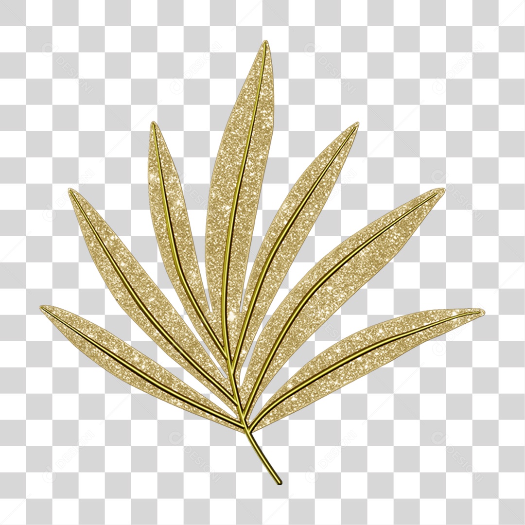 Elemento 3D Folha Decoração Carnaval PNG Transparente