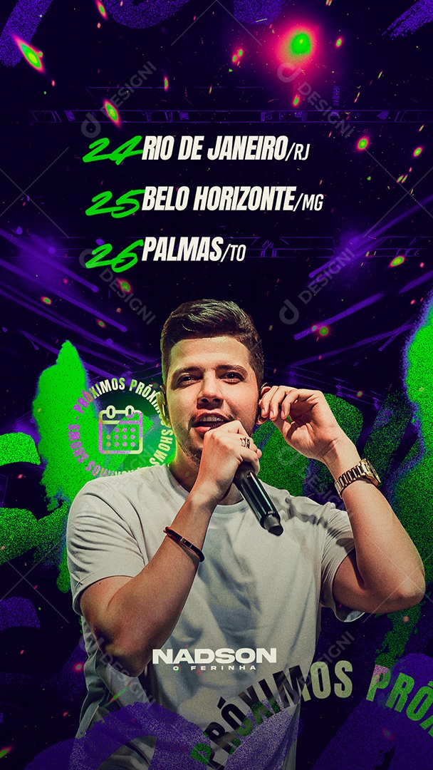 Story Flyer Próximos Shows Social Media PSD Editável