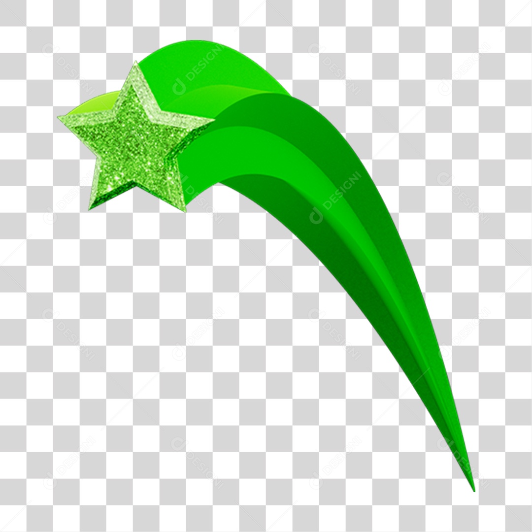 Elemento 3D Estrela Decoração Carnaval PNG Transparente