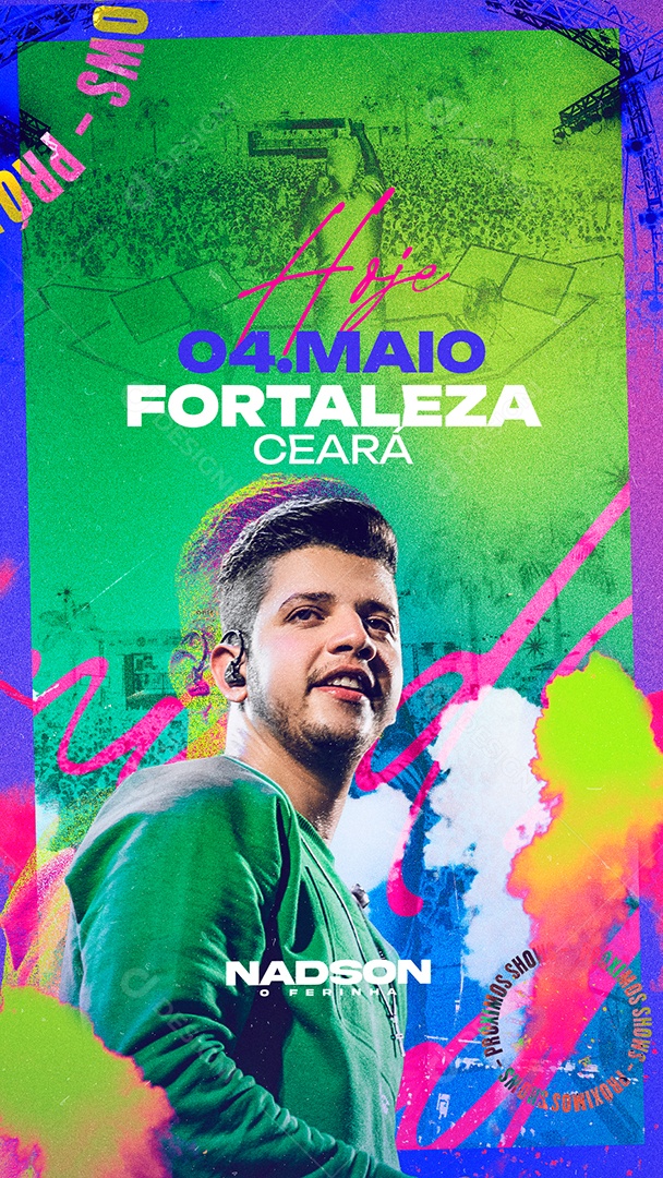 Story Flyer Show Hoje Social Media PSD Editável