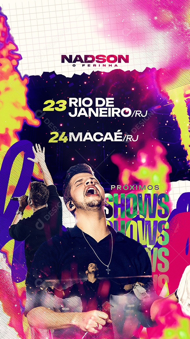 Story Flyer Próximos Shows Social Media PSD Editável