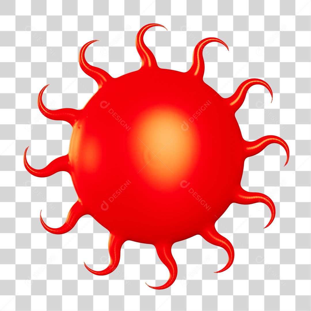 Elemento 3D Sol PNG Transparente
