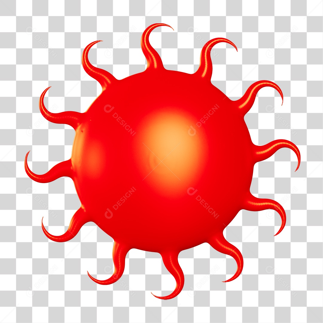 Elemento 3D Sol PNG Transparente