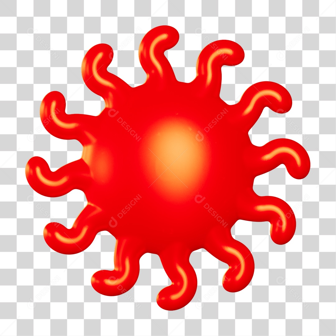 Elemento 3D Sol PNG Transparente