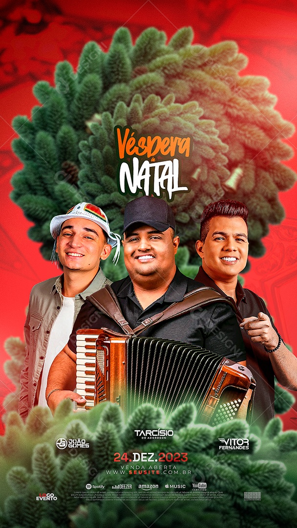 Story Flyer Véspera de Natal Social Media Editável