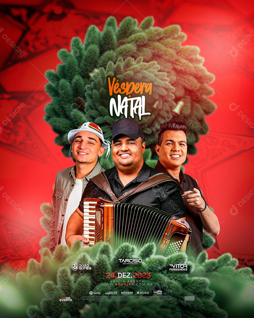 Feed Flyer Véspera de Natal Social Media Editável