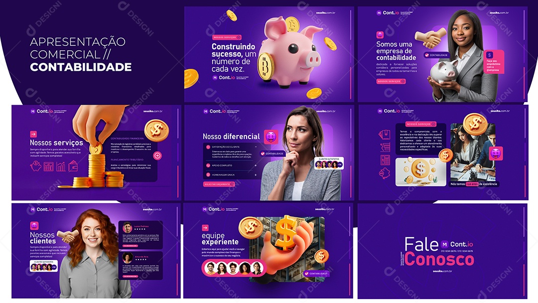 Apresentação Comercial Contabilidade PSD Editável