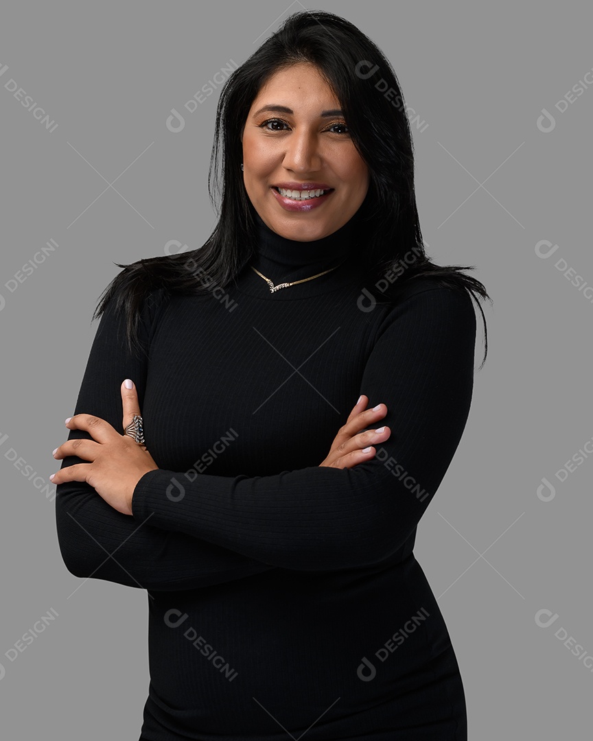 Uma linda mulher moderna bem arrumada