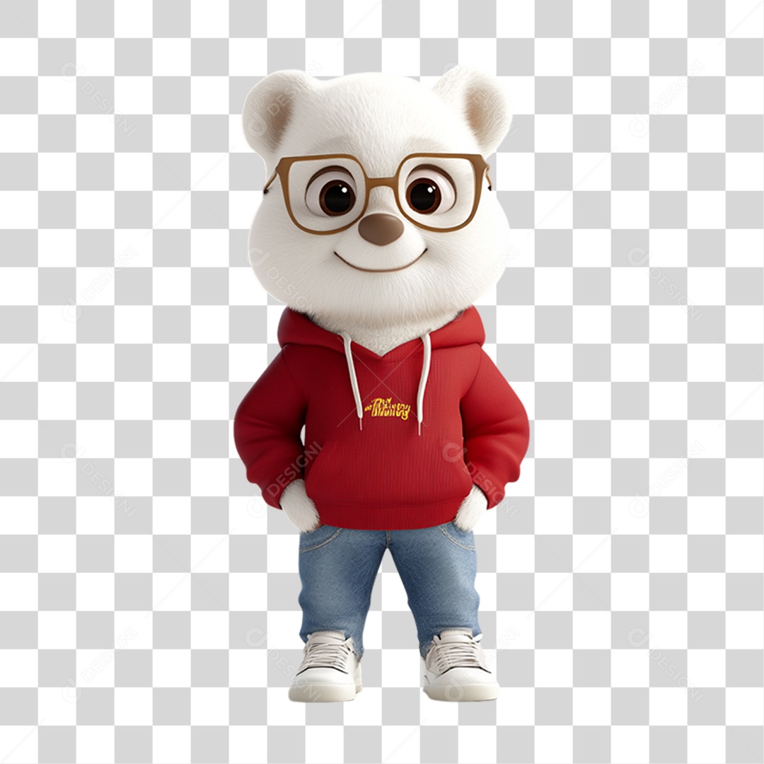 Mascote Pet com Roupa PNG Transparente