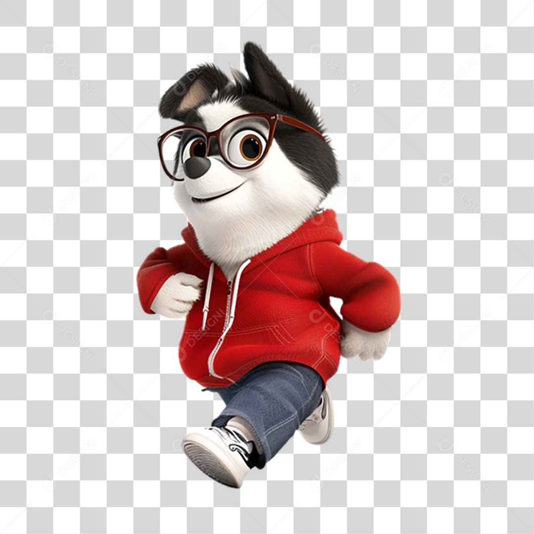 Mascote Pet com Roupa PNG Transparente