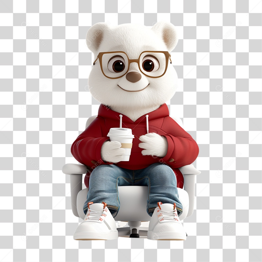 Mascote Pet com Roupa PNG Transparente