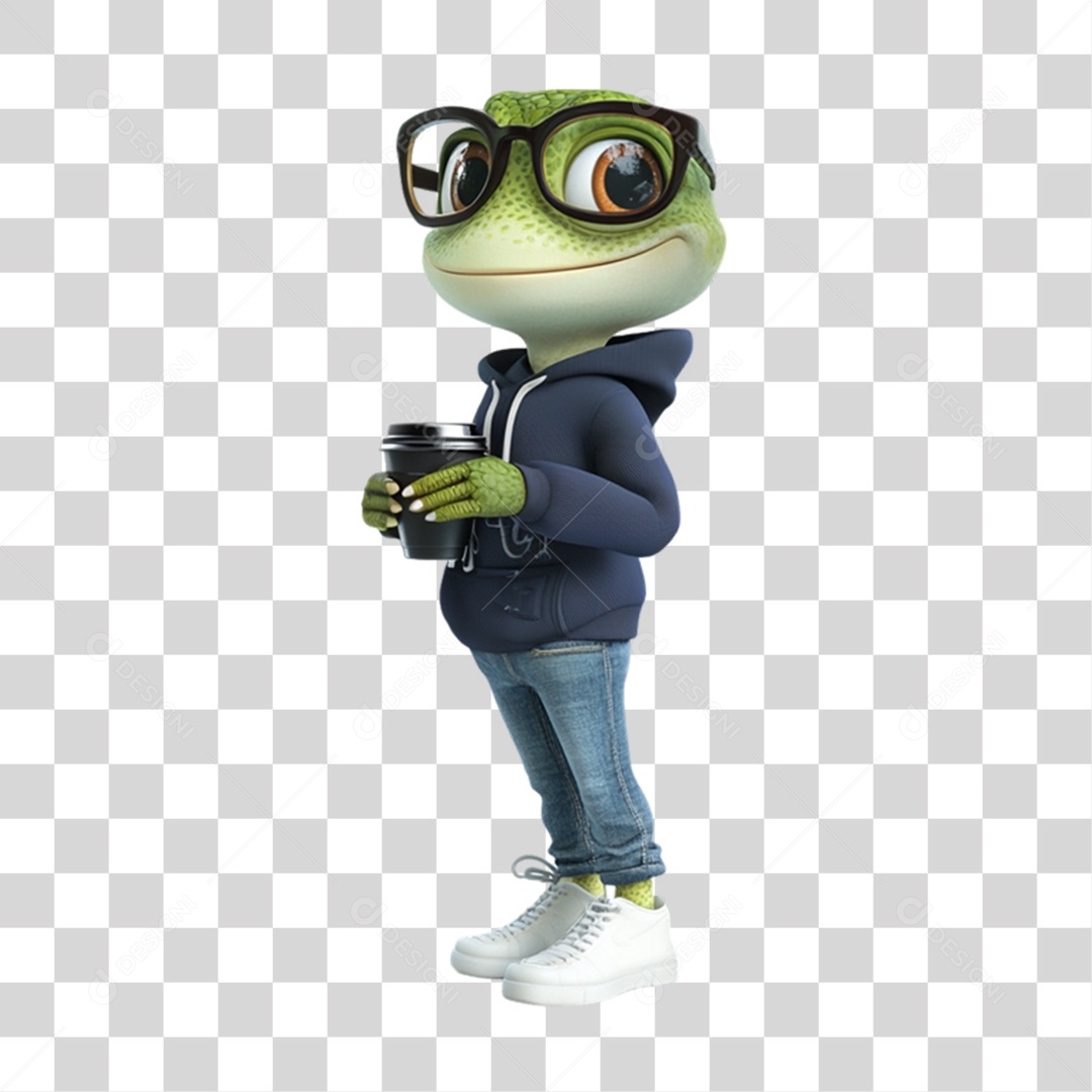 Mascote Pet com Roupa PNG Transparente