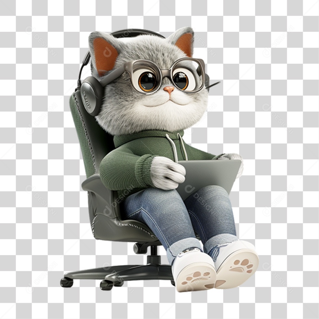 Mascote Pet com Roupa PNG Transparente