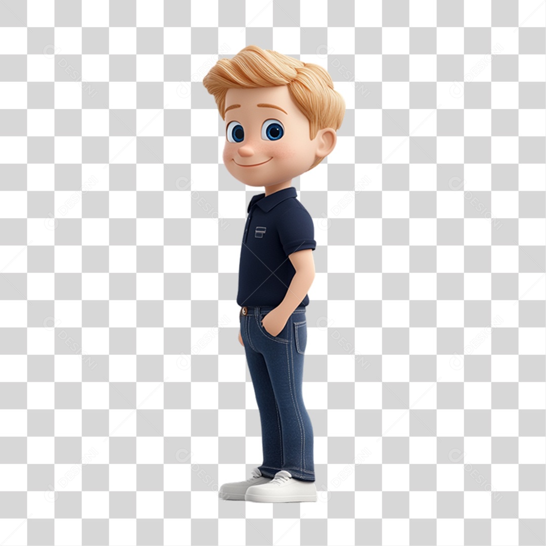 Personagem Jovem PNG Transparente