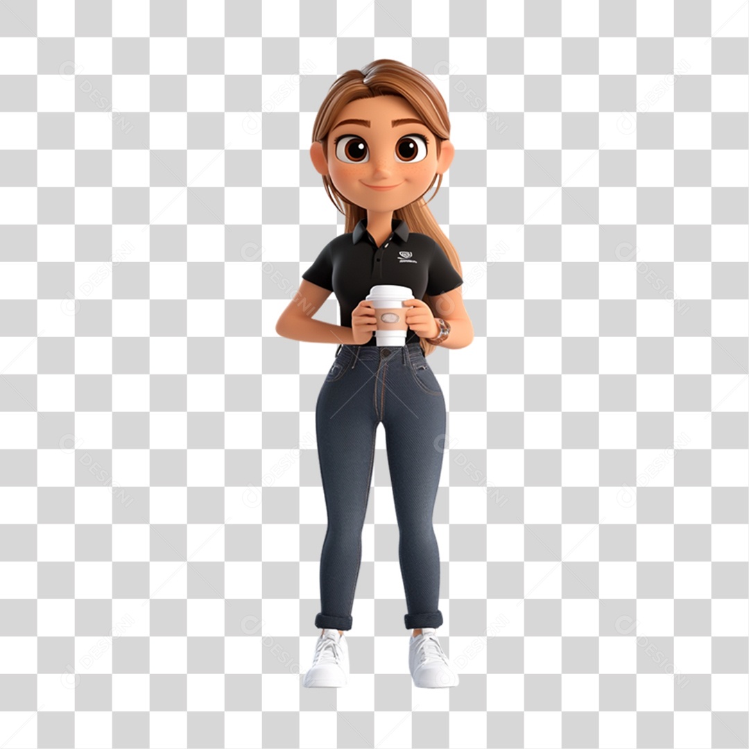 Personagem Mulher PNG Transparente