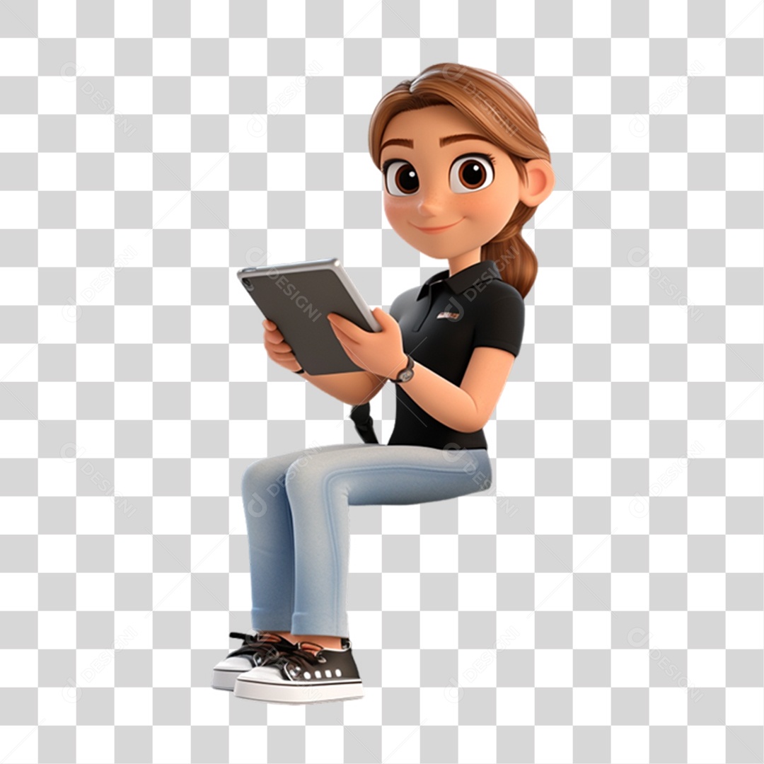 Personagem Mulher PNG Transparente