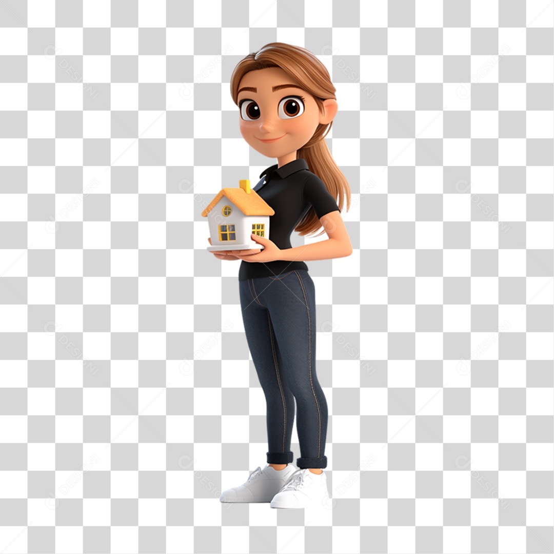 Personagem Mulher PNG Transparente