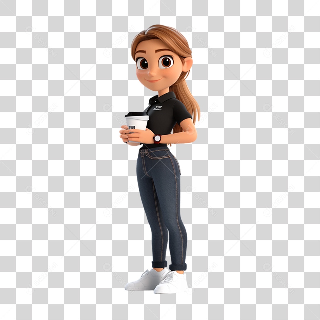 Personagem Mulher PNG Transparente