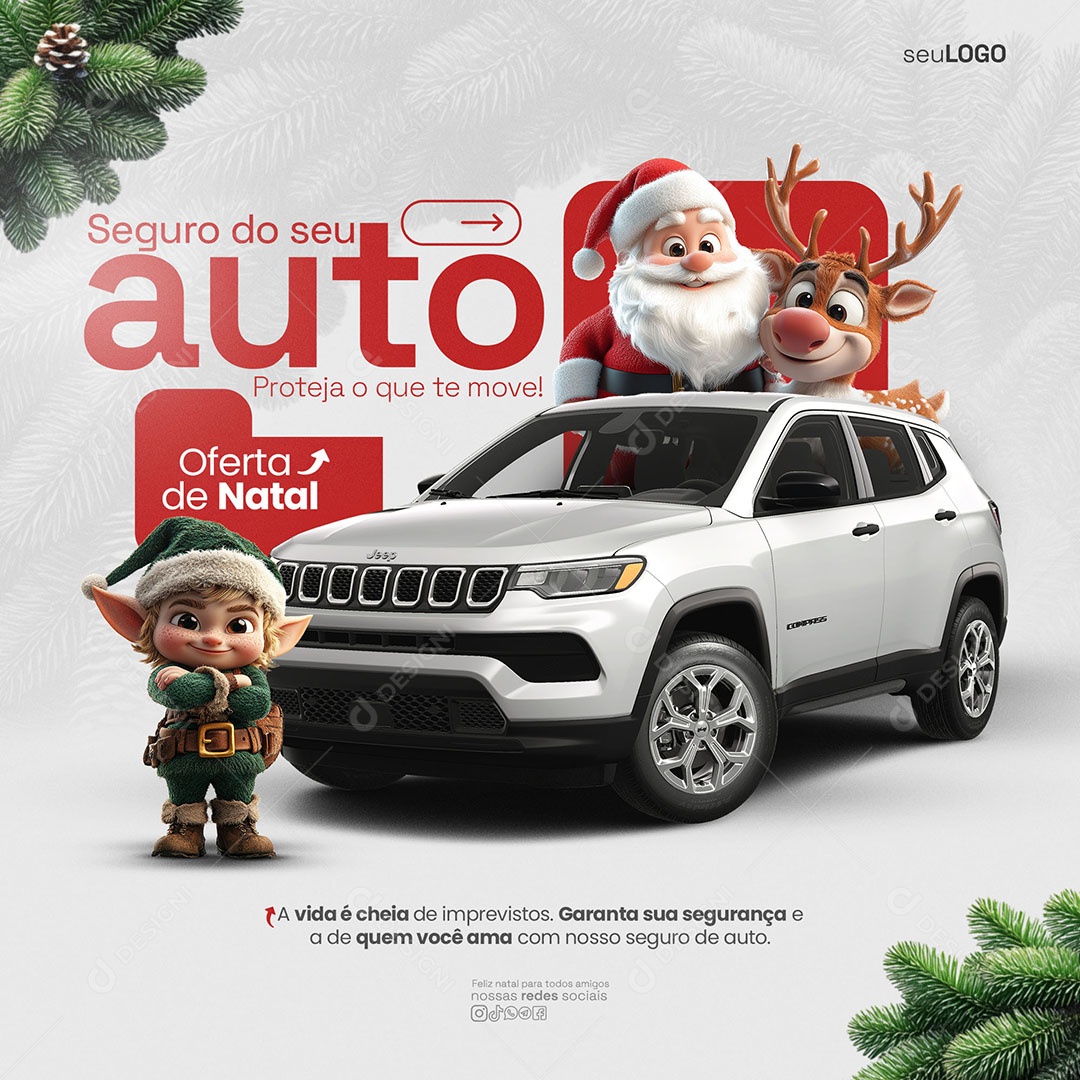 Seguradora Proteja O Que Te Move Social Media PSD Editável