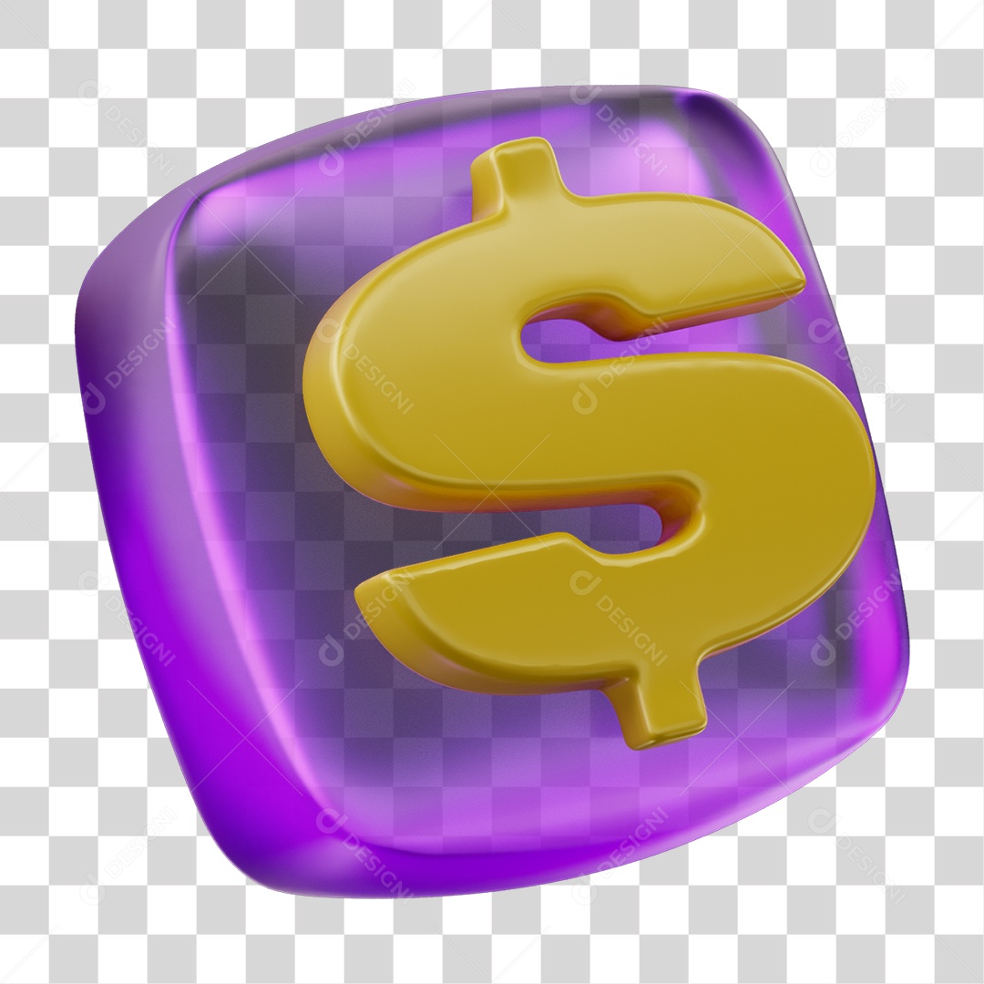 Ícone Símbolo Cifrão PNG Transparente