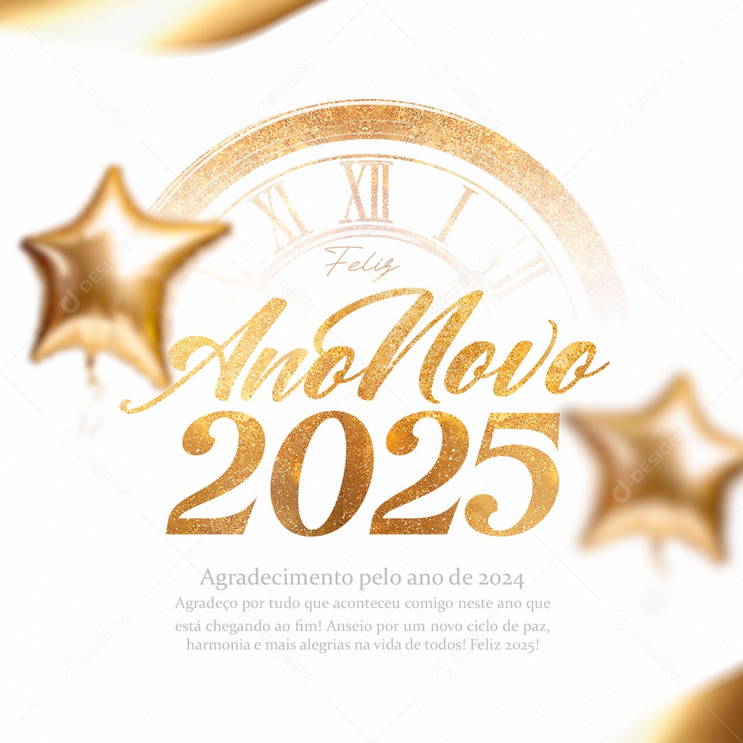 Feliz Ano Novo 01 de Janeiro Social Media PSD Editável