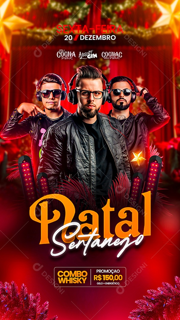 Story Flyer Natalino Buteco Sextaneja Social Media PSD Editável