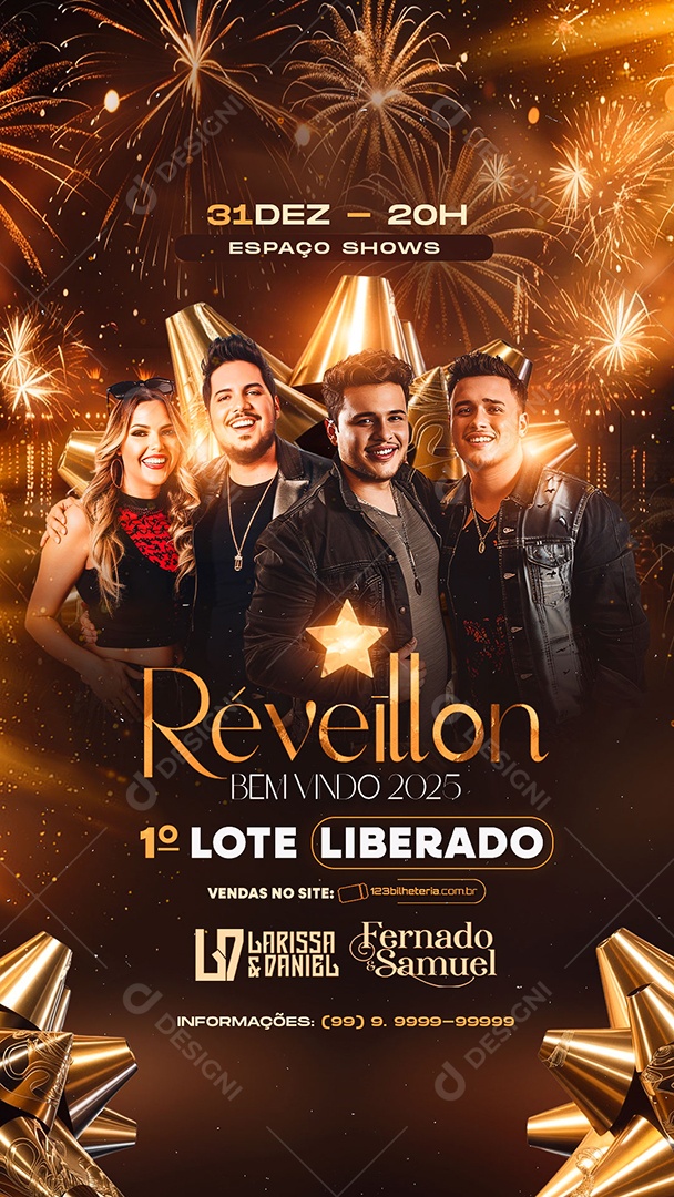 Story Flyer Réveillon Boteco Social Media PSD Editável