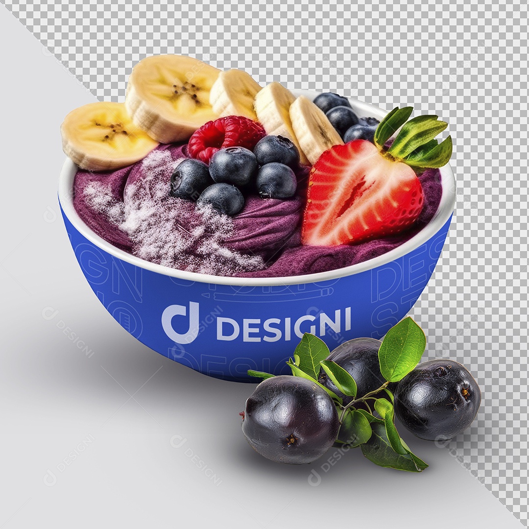 Mockup Açaí na Tígela PSD Editável