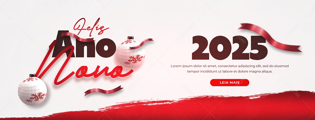 Banner Happy New Year January 1 Social Media PSD Editable