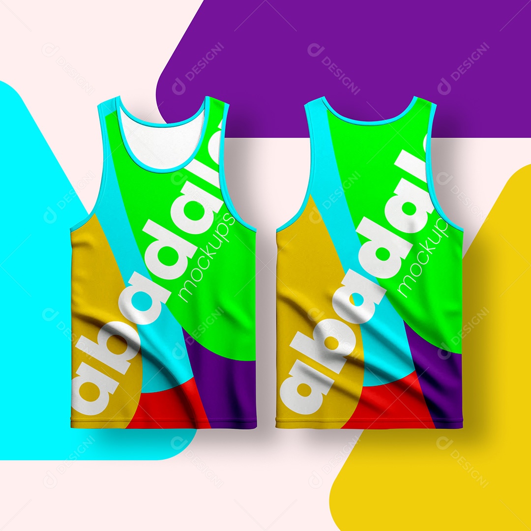 Modelo de Abadá de Carnaval Costa Mockup PSD Editável