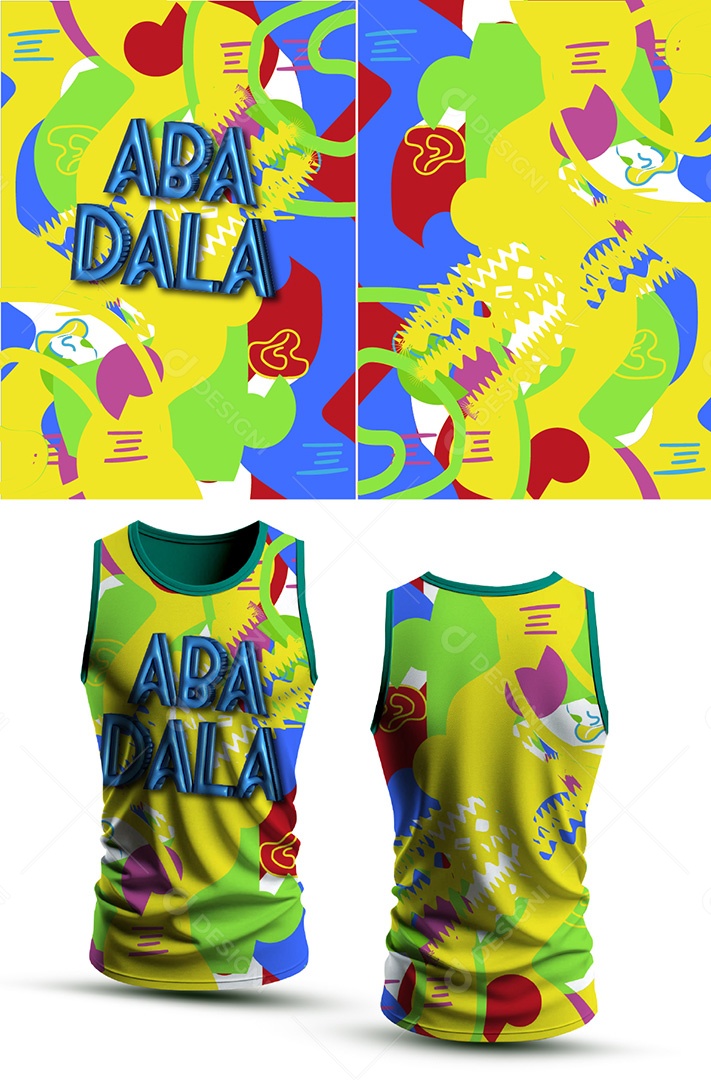 Modelo de Abadá de Carnaval ilustração Vetor EPS