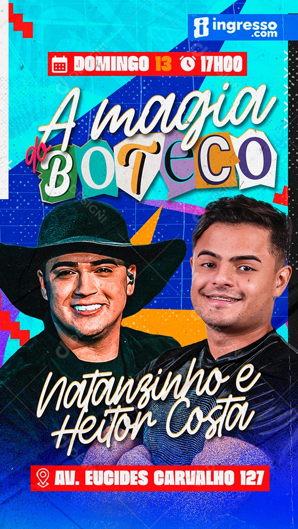 Story Flyer A Magia Do Boteco Social Media PSD Editável