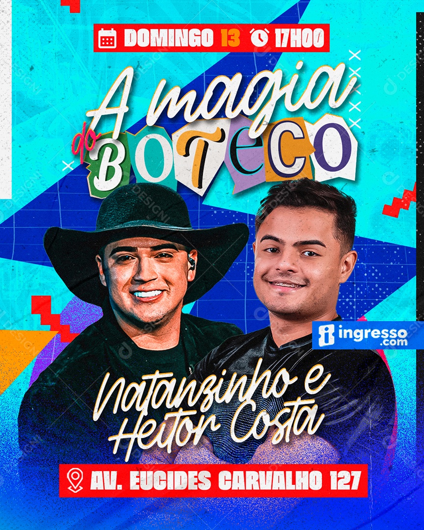 Flyer A Magia Do Boteco Social Media PSD Editável