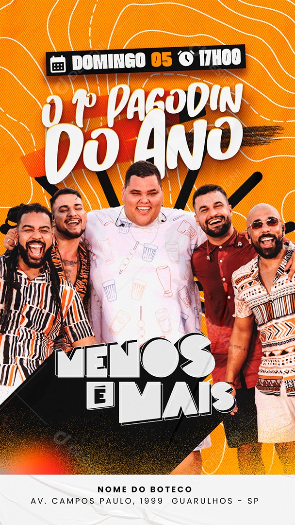 Story Flyer Pagodin do Ano Social Media PSD Editável